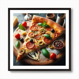 Pizza9 Art Print