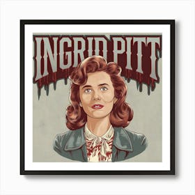 Ingrid Pitt tribute Art Print