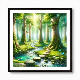 Fairy Forest Dreamscape 2 Art Print