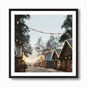 Christmas Village Art Print