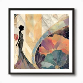 Woman In A Dress 12 Art Print