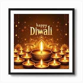 Happy Diwali Images Templates Design S (1) Art Print