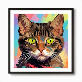 Portrait Of A Cat Art Print