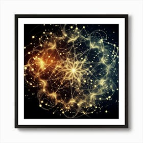 Golden Star Art Print