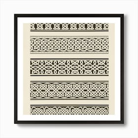 Vintage Geometrical Patterns 7 Art Print