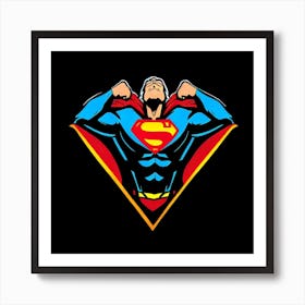 Superman Logo Art Print