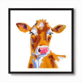 Jersey Cow 02 1 Art Print