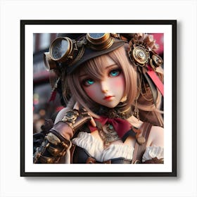 Steampunk Doll 1 Art Print