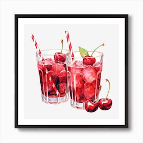 Cherry Martini 3 Art Print