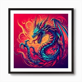 Dragon Design 2 Art Print