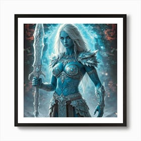 Blue Elf Art Print