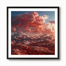 Abstract Clouds Art Print