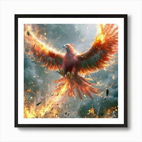 Phoenix In Flight Art Print