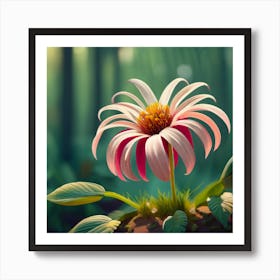 Flower In The Forest 1 Art Print