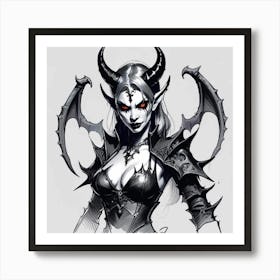 Demon Art, Demon Painting, Demon Painting, Demon Art, Demon Art, Demon Art Art Print