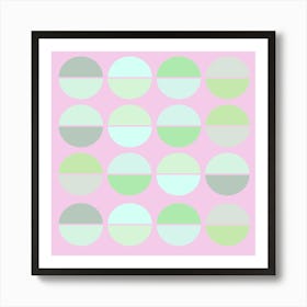 Pastel Circles Art Print