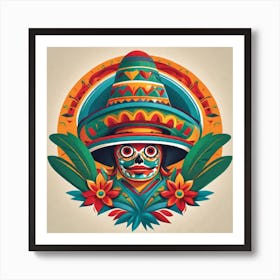 Mexican Skull 79 Art Print