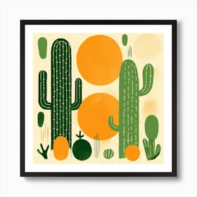 Cactus Illustration Art 92 Affiche