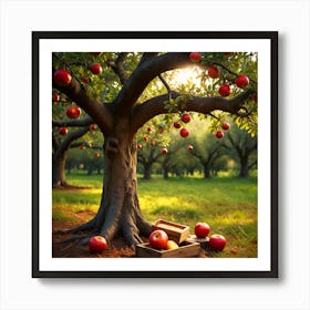 Apple Tree In The Orchard Art Print