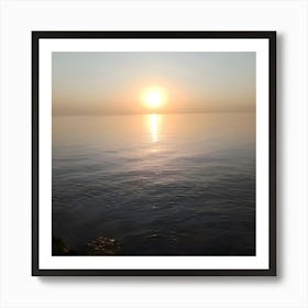 Sunset Over The Sea(egypt) Art Print