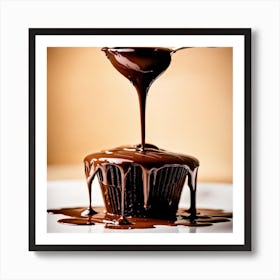 Chocolate Cupcake Art Print