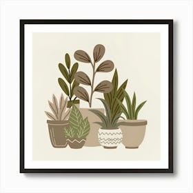 Potted Plants 5 Art Print