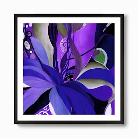 Dramatic Purple Lily Art Print