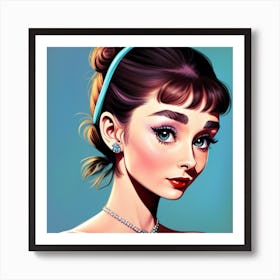 Audrey Hepburn Vintage Reverie Art Print