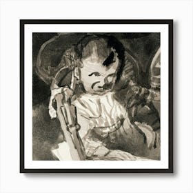 Child In A Chair Art Print