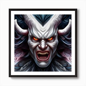 Demon Head 2 Art Print