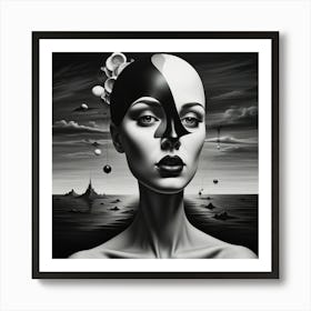 Black And White Painting Art Print