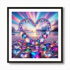 Heart Of Diamonds 1 Art Print