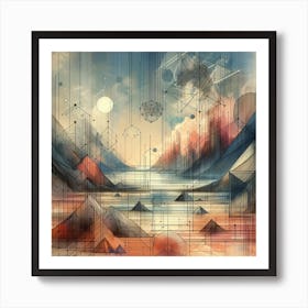 Abstract Landscape Painting Art Print