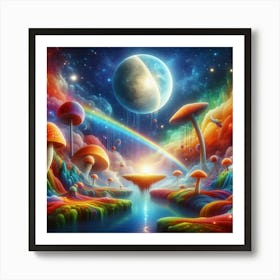 Abstract fantasy Art Print