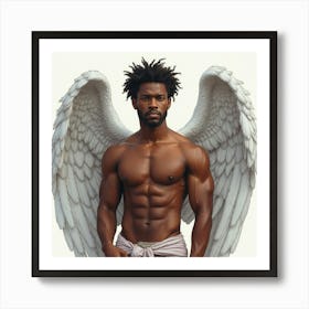 African American Male Angel Poster