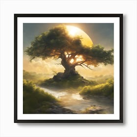 0 Nature And Sun Esrgan V1 X2plus Art Print