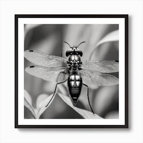 Black And White Insect Art Print