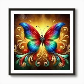 Colorful Butterfly 5 Art Print