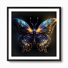 Abstract Butterfly 1 Art Print