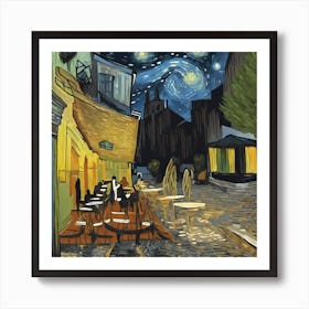 Cafe Terrace At Night, Van Gogh 6 Art Print