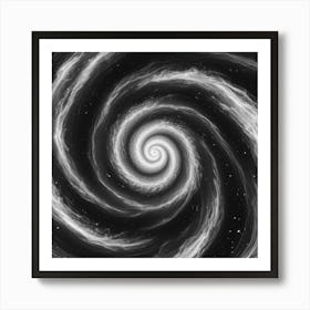 Black and White Abstract Art 116 Art Print