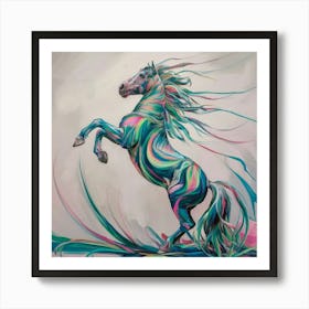 Colorful Horse 23 Art Print