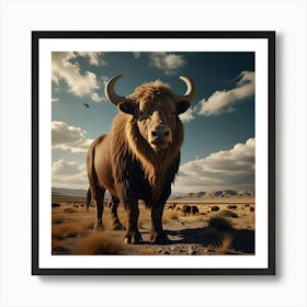 Spiritual Oxen Art Print