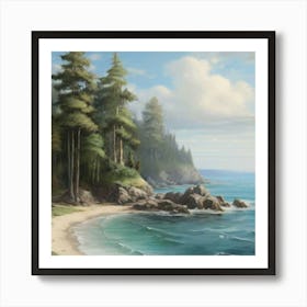 Beach Scene Art Print