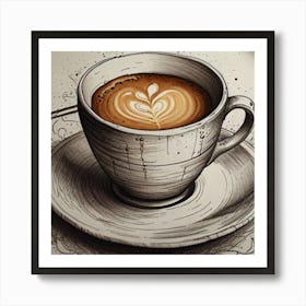 Coffee Latte Art Print