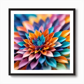 Origami Flower Art Print