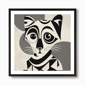 Black And White Art Minimalist 4 Art Print