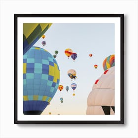 Hot Air Balloon Morning Ride Art Print