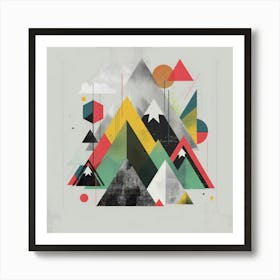 Abstract Mountains 8 Art Print