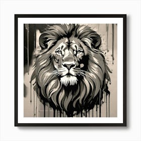 Lion Head Art Print